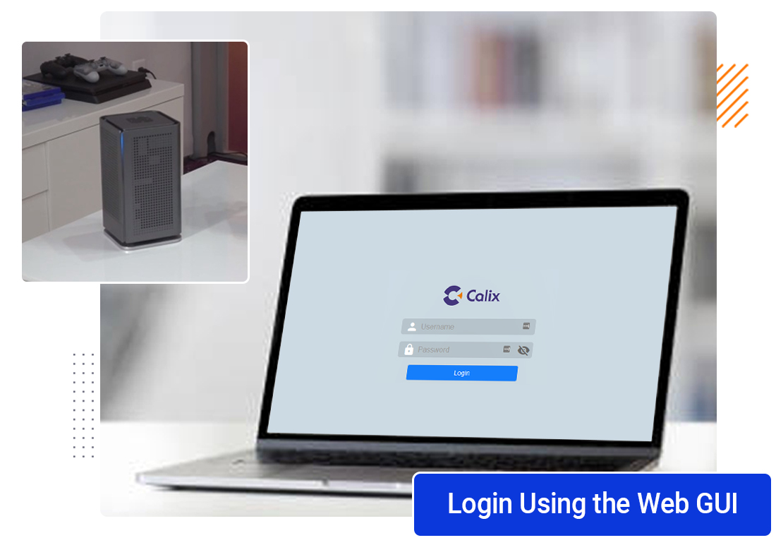 Calix Router Default Login using the web GUI